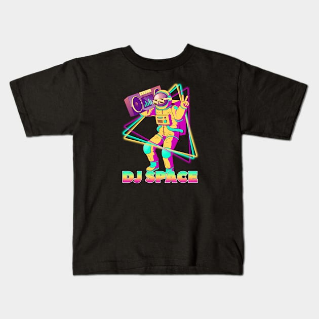 Dj space Kids T-Shirt by Kencur